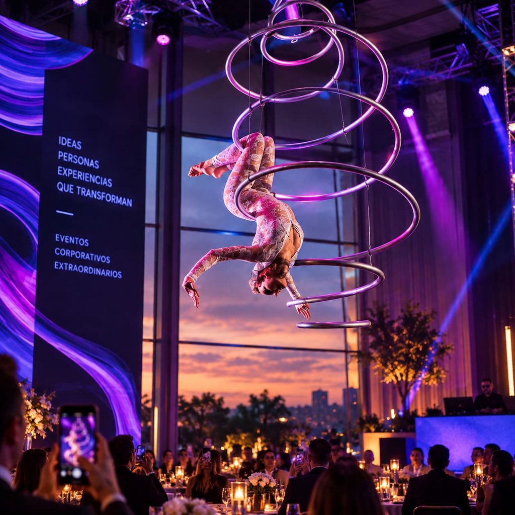 espiral aereo performance eventos hyc experiencias