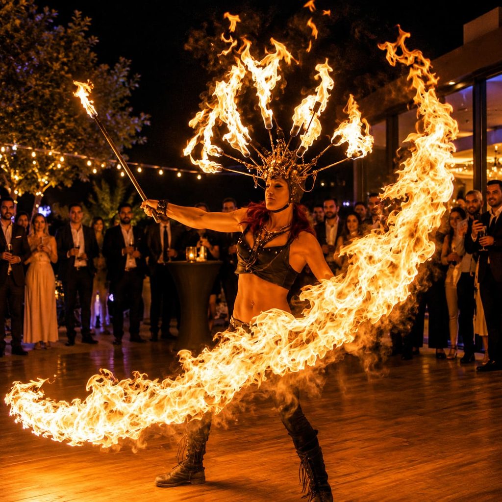 fuego performer corona llamas hyc