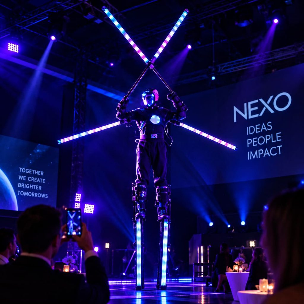hyc experiencias led light performances eventos corporativos