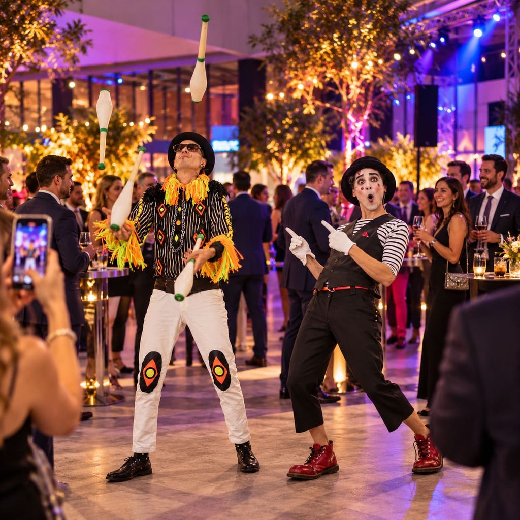 mimo malabarista eventos recepciones hyc experiencias
