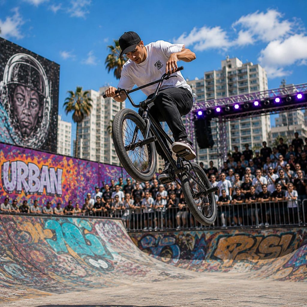 performers bmx para btl en evento deportivo