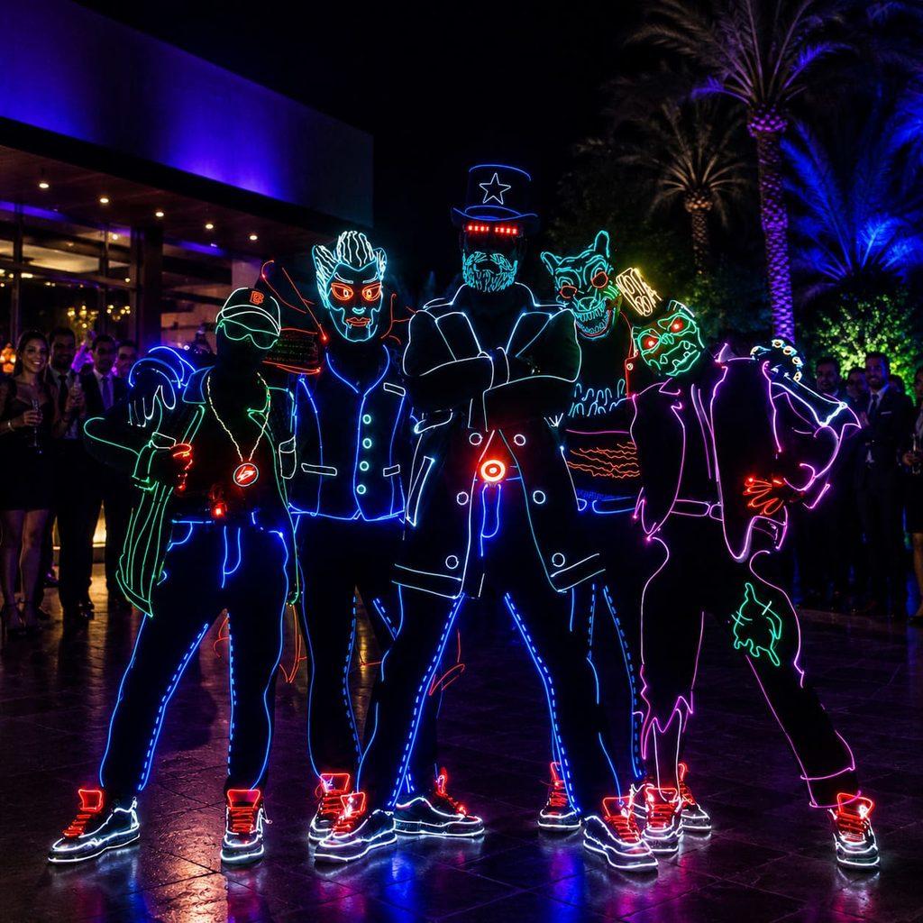 performers led para eventos corporativos hyc experiencias