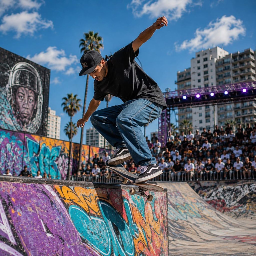 show de skate para evento empresarial y cultura urbana