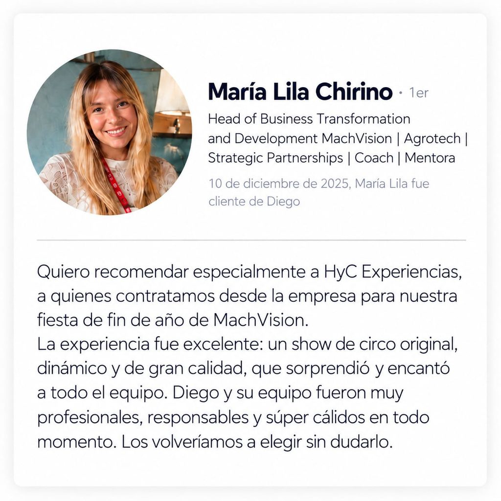 testimonio de cliente hyc experiencias