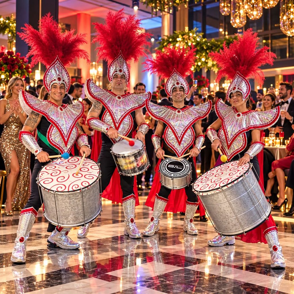 musicos tambores batucada eventos corporativos hyc experiencias